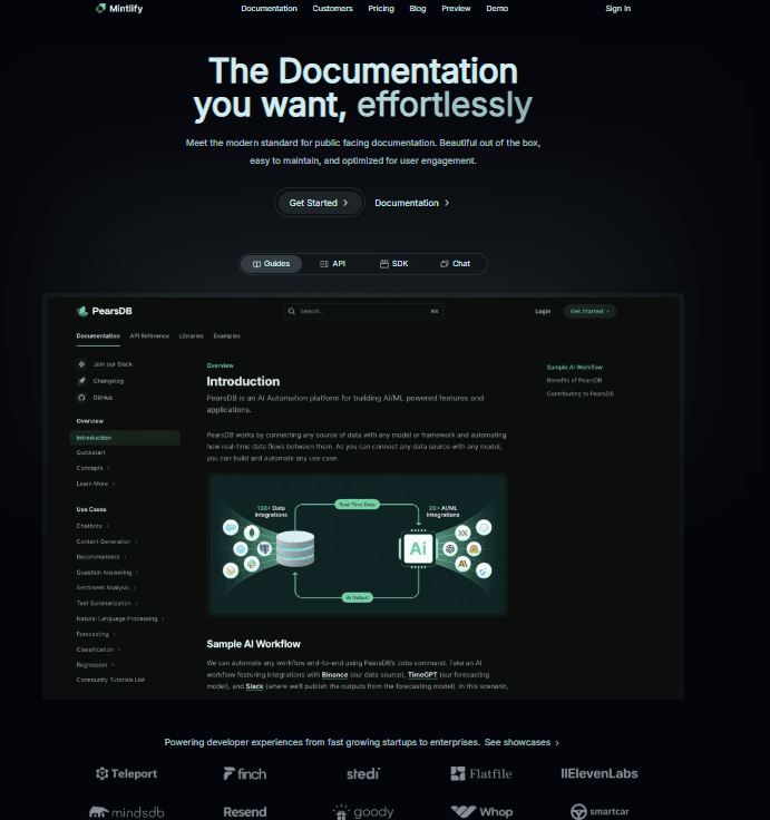 Mintlify Landing Clone